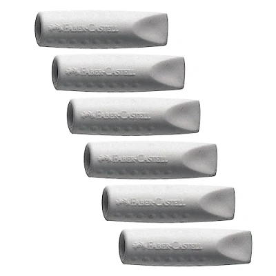 Afbeelding van Faber Castell 205049 Grip 2001 gum, grijs, 12 stuks