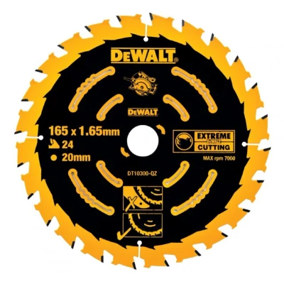 Afbeelding van DeWalt DT10300 Extreme Cirkelzaagblad 165 x 20 24T Hout (Met nagels)
