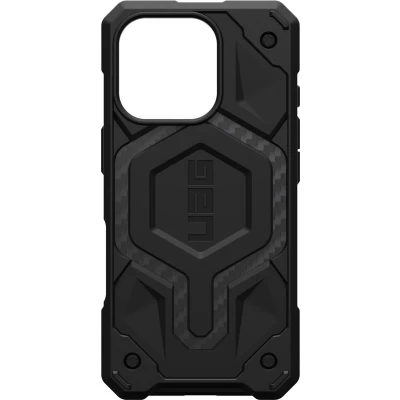 Afbeelding van Urban Armor Gear Monarch Pro Hoesje geschikt voor Apple iPhone 16 Compatibel met MagSafe Back Cover Carbon Fiber