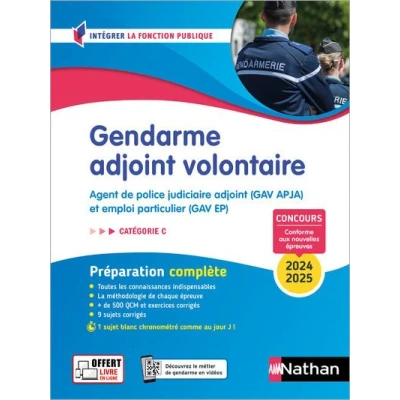 Image de Gendarme adjoint volontaire Tout en un Intégrer la fonction publique 2024/2025
