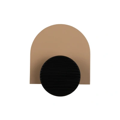 Afbeelding van Present Time Coat Hanger Single Knob Zachtbruin