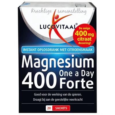 Afbeelding van Stapel tot 60% korting Lucovitaal Magnesium Forte, 400mg (20 Sachets)