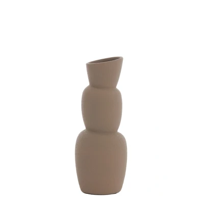 Afbeelding van Light &amp; Living Vaas ARAM Ø14.5x37.5cm Bruin