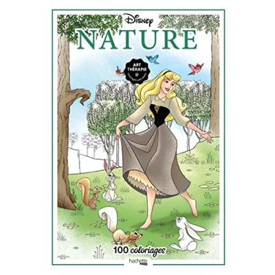 Afbeelding van Disney Nature 100 Coloriages art therapie Hachette Heroes Kleurboek voor volwassenen