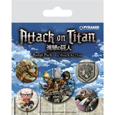 Afbeelding van Attack On Titan S3 5 Badge Pack