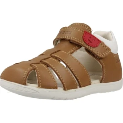 Afbeelding van Geox B Sandal Macchia Boy babysandalen voor jongens, Wit (Whisky White)