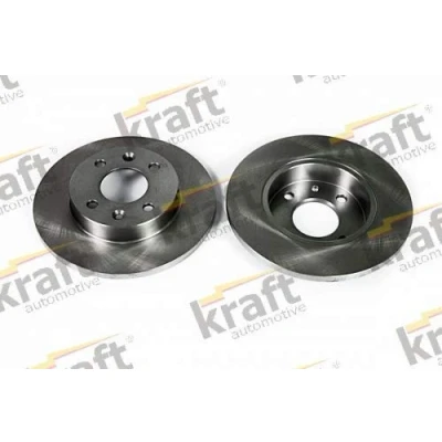 Afbeelding van KRAFT 6045030 Remschijf 238, 238,0 12,0 4 volledig RENAULT: CLIO 2, TWINGO 1, DACIA: Logan I Saloon