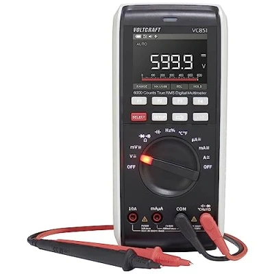 Afbeelding van VOLTCRAFT VC851 Multimeter Digitaal CAT III 1000 V, IV 600 V Weergave (counts): 6000