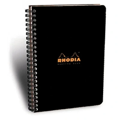 Image de Meeting Book Classic Reliure Intégrale 22,5x297 160 pages Imprimées Détachables Couverture Noire