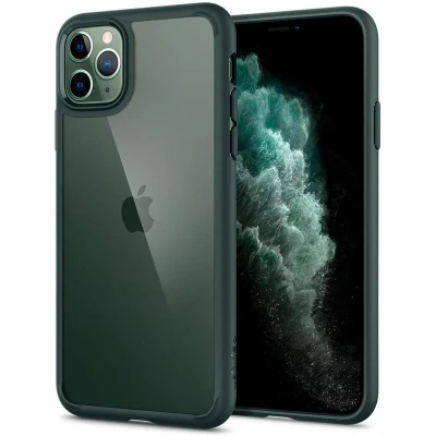 Afbeelding van Spigen Ultra Hybrid Case Apple iPhone 11 Pro Middernachtgroen