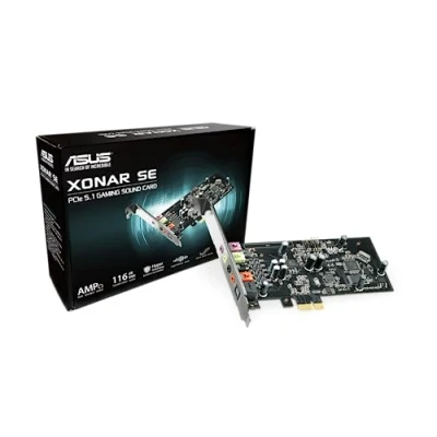 Image de Asus Xonar SE 5.1 Carte son interne PCIe avec port casque extérieur