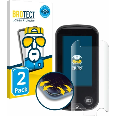 Afbeelding van BROTECT Screenprotector voor Shimano Steps SC E6100 Folie Beschermfolie transparant volledig dekking (2 Stuks)
