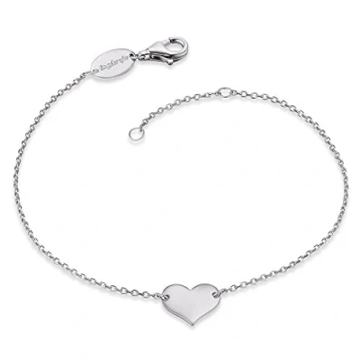 Afbeelding van Armband 925 zilveren hart zilver