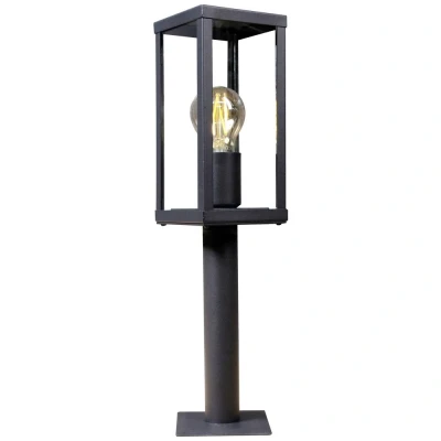 Afbeelding van ECO Light 4100112 KARO Wegverlichting E27 Zwart, Hout