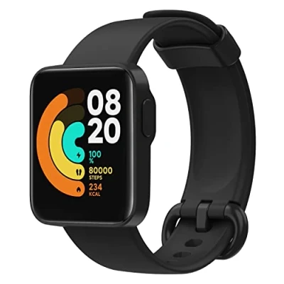 Afbeelding van MoKo Bandje compatibel met Xiaomi Mi Watch Lite/Redmi Watch, reservearmband van zachte siliconen, zwart