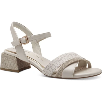 Afbeelding van Marco Tozzi Sandalen cream, Dames, Maat: 40, Cream Imitatieleer/ textiel