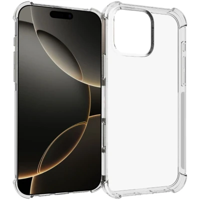 Afbeelding van iMoshion Hoesje Geschikt voor iPhone 16 Pro Max Siliconen Shockproof Case Transparant