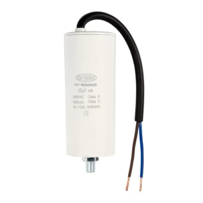 Afbeelding van EDI TRONIC motor condensator, werk startcondensator, kabel, 25µF, 450V, M8