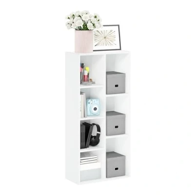 Afbeelding van Furinno Luder Open rek, omkeerbaar, 7 dobbelstenen, wit
