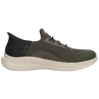 Afbeelding van Skechers Sladecohen Sneakers laag, Heren, Maat: 48.5, Olive Textiel