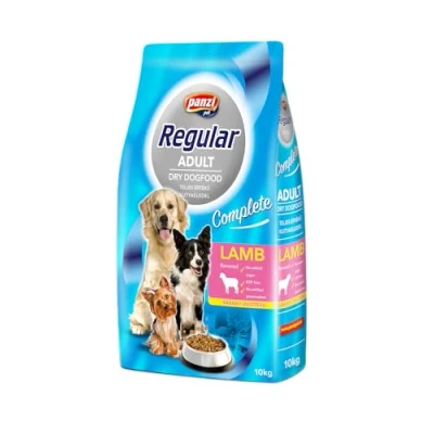 Afbeelding van Panzi Regular Hondenvoer voor volwassen honden Hondenbrokken met lam/rijst smaak 10kg