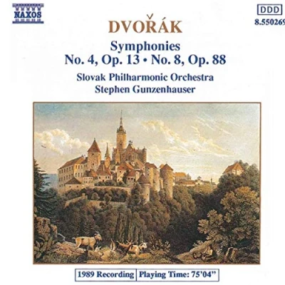 Afbeelding van Slovak Philharmonic Orchestra Dvorák: Symphonies Nos. 4 &amp; 8 (CD)