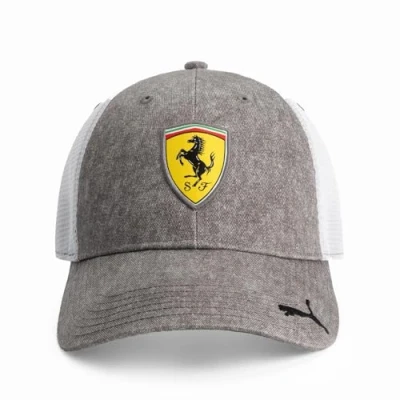 Afbeelding van Ferrari Trucker Cap Grey Dawn 2025 Formule 1 Lewis Hamilton Charles LeClerc