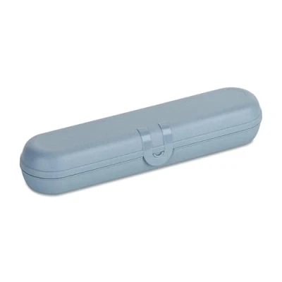 Afbeelding van Etui voor Reisbestek, Natuur Bloemen Blauw, Organic Bio Circular Koziol Klikk