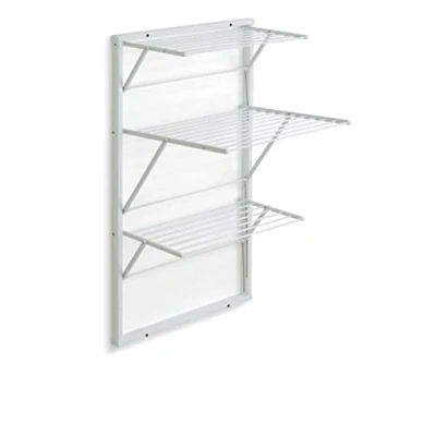 Afbeelding van Arredamenti Italia KARIM wanddroogrek, van hout, inklapbaar, 16 m, kersenhouten afwerking