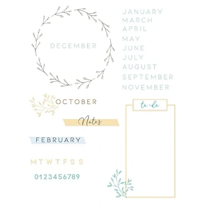 Afbeelding van Sizzix Clear Stamps by Lisa Jones Journal (35pcs) (665498) (DISCONTINUED)