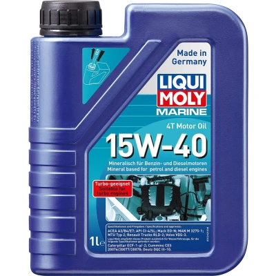 Afbeelding van Liqui Moly Marine 4T 15W 40 1L Motorolie 25015 TOYOTA: Yaris II Hatchback, I Auris HYUNDAI: Tucson, i20 Hatchback