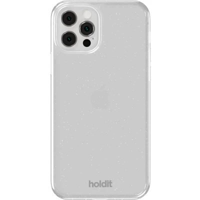 Afbeelding van Holdit Hoesje Geschikt voor iPhone 12 Pro / Glitter Case wit