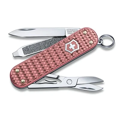 Afbeelding van Victorinox Classic Precious Alox Zakmes Gentle Rose 5 Functies