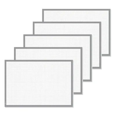 Afbeelding van SIGEL Bureauonderlegger, 5 stuks, A2 formaat, ca. 30 vellen, grijs, formaat