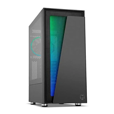 Afbeelding van ATX Semi toren doos Nox 8436587971327 LED RGB Zwart Multicolour