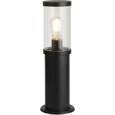 Afbeelding van Bakerloo sokkellamp, IP44, zwart, hoogte 45 cm, metaal