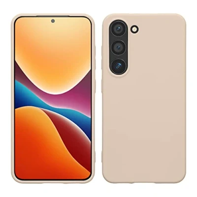 Afbeelding van kwmobile telefoonhoesje geschikt voor Samsung Galaxy S23 Hoesje smartphone Back cover in kokosmelk