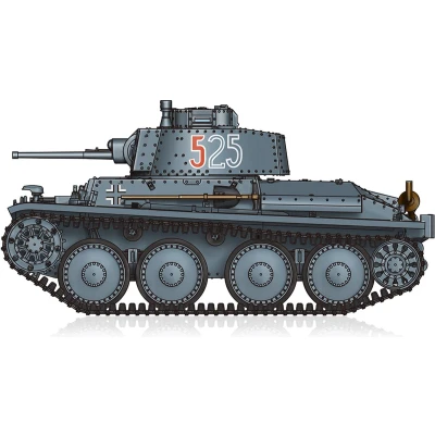 Afbeelding van 1:72 HobbyBoss 82956 German Pz.Kpfw. 38(t) Ausf. E/F Tank Plastic Modelbouwpakket