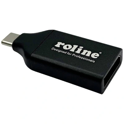 Afbeelding van Roline 12.03.3227 USB C / DisplayPort Adapter Zwart