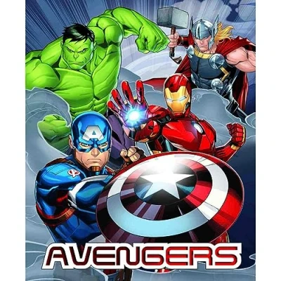 Afbeelding van Avengers Soft Touch deken Coral Plaid 100 x 150 cm Marvel