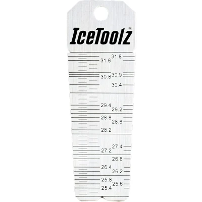 Afbeelding van Icetoolz Zadelpenbuismeter Xpert 25 31,8 Mm Aluminium Zilver