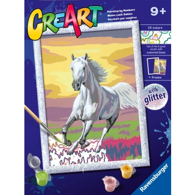 Afbeelding van Ravensburger CreArt Horse at Sunset Schilderen op nummer voor kinderen