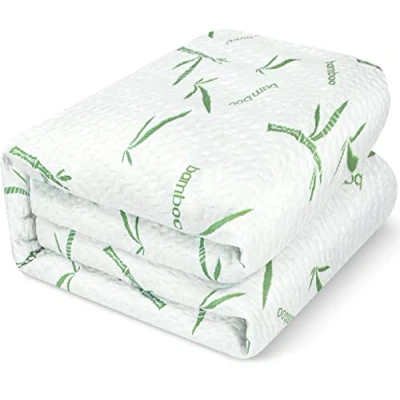 Afbeelding van Utopia Bedding Matrasbeschermer, waterdicht, bamboe, 90 x 200 30 cm, premium matrashoes, ademend, slanke stijl, rondom elastisch