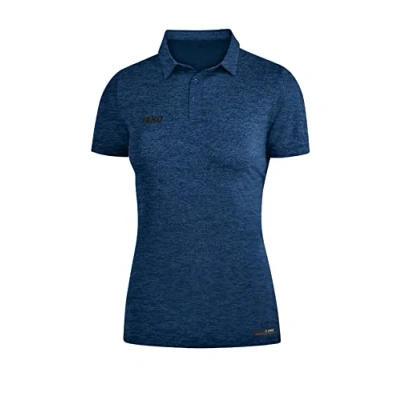 Afbeelding van JAKO Polo Premium Basics Marine gemeleerd