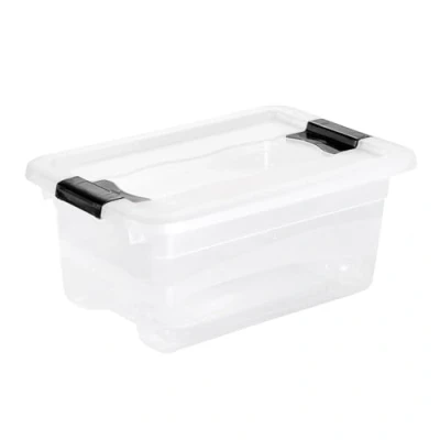Afbeelding van keeper Cornelia opbergdoos met deksel en sluitsysteem, 29,5 x 19,5 12,5 cm, 4 l, transparant