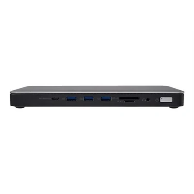 Afbeelding van V7 Tb4 Docking station Mst HDMI DP (Thunderbolt, 9 Havens), + USB hub, Zwart, Zilver
