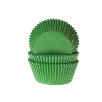 Afbeelding van Cupcake Cups HoM Grasgroen 50x33mm. 50st.