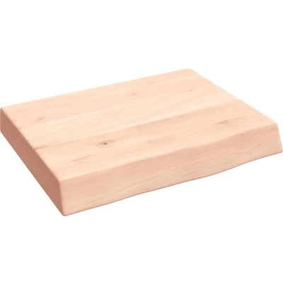 Afbeelding van vidaXL Wastafelblad 40x30x(2 6) cm onbehandeld massief hout