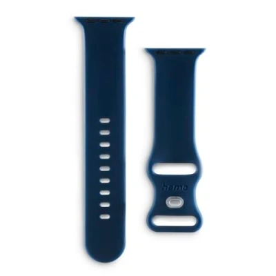 Afbeelding van Hama Fantastic Feel Horlogeband 42 mm, 44 45 49 mm Blauw Watch Series 9, 8, SE, 7, 6, 5,