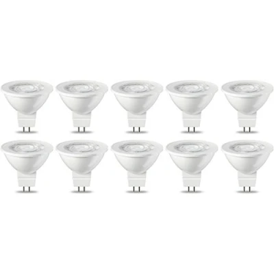 Afbeelding van Amazon Basics 10 x GU5.3 MR16 LED spot lamp 4,5 W (komt overeen met 35 W), warm wit, niet dimbaar